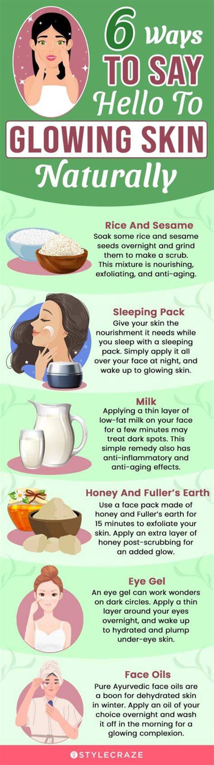 How can I get glowing flawless skin naturally?