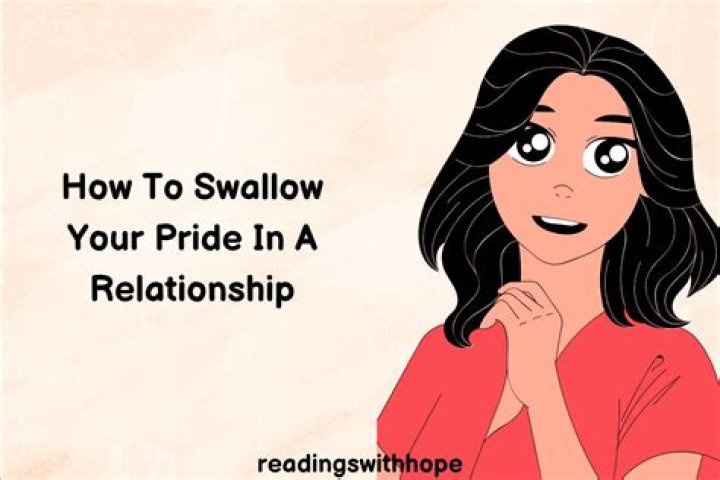 How do you deal with pride in a relationship?