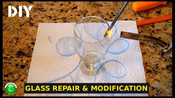 How do you fix a chipped glass table top?