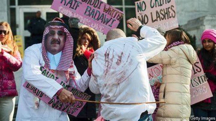 What is flogging in Saudi Arabia?