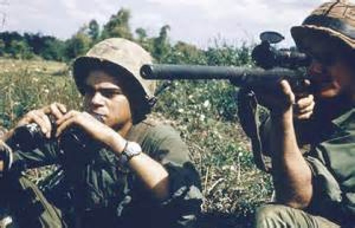 What was the most common sniper rifle used in Vietnam?