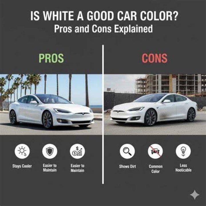 Why is a white car an advantage?